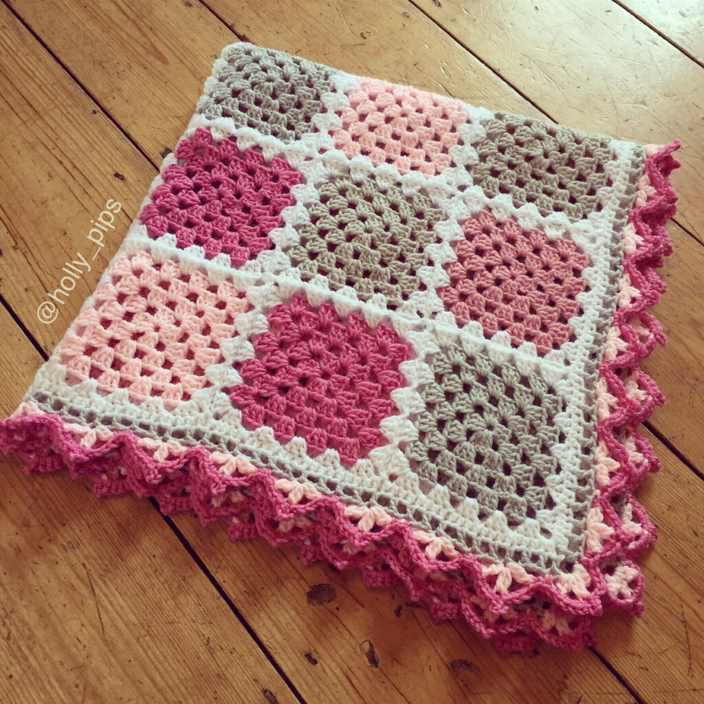 Crochet Blanket Edging Granny Squares Amelia s Crochet - Edging Patterns Crochet Edging For Granny Square Blanket
