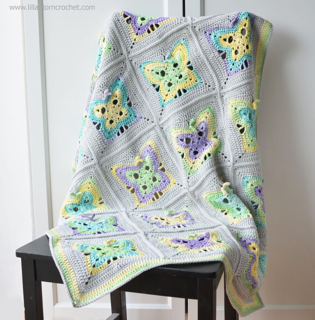 Crochet Blanket Pattern Butterfly Amelia s Crochet - Crochet Butterfly Blanket Free Pattern