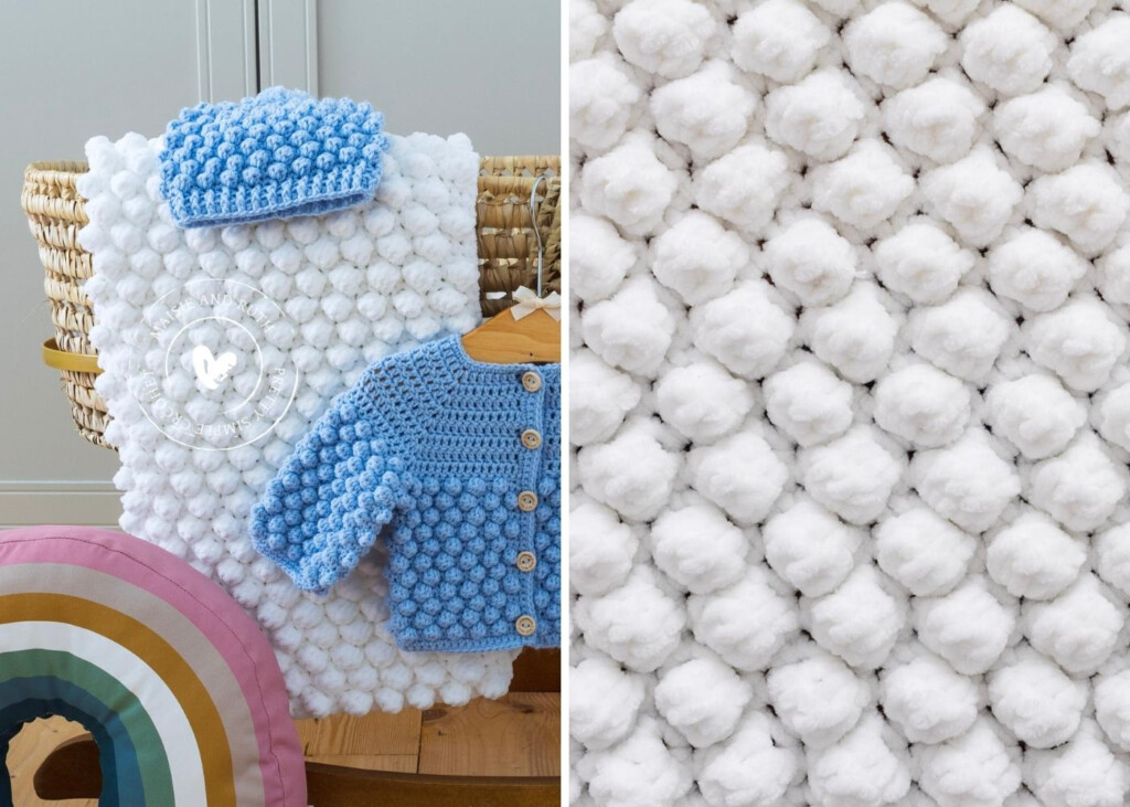 Crochet Bobble Stitch Blanket Free Pattern Maisie And Ruth - Free Crochet Bobble Blanket Pattern