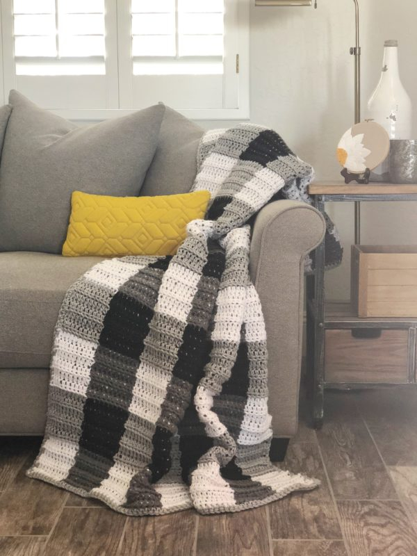 Crochet Buffalo Check Gingham Blanket Daisy Farm Crafts - Buffalo Check Crochet Blanket Pattern
