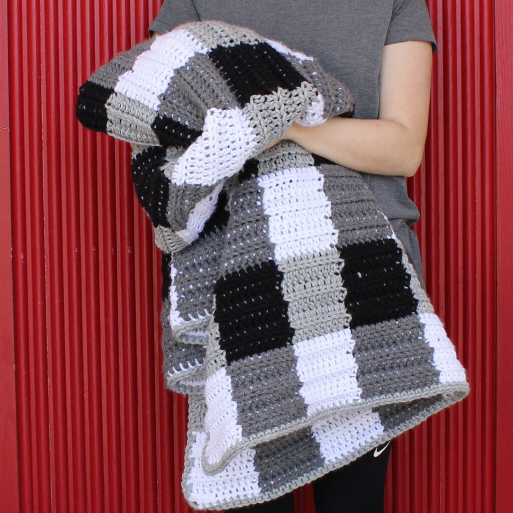 Crochet Buffalo Check Gingham Blanket Daisy Farm Crafts Instagram  - Buffalo Check Crochet Blanket Pattern