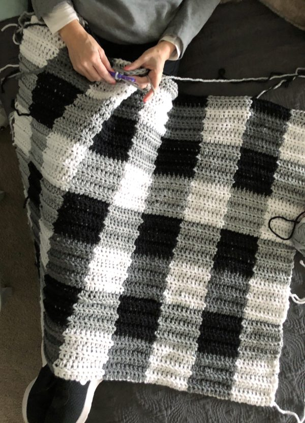 Crochet Buffalo Check Gingham Blanket Daisy Farm Crafts - Buffalo Check Crochet Blanket Pattern