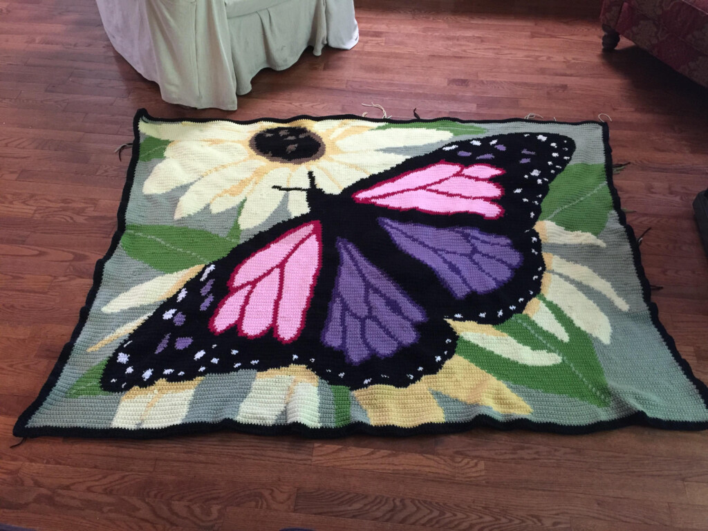 Crochet Butterfly Blanket Pattern - Crochet Pattern Butterfly Blanket