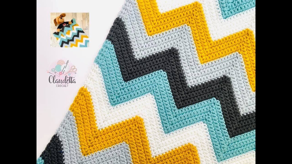 Crochet Chevron Pattern Blanket - Chevron Crochet Blanket Pattern