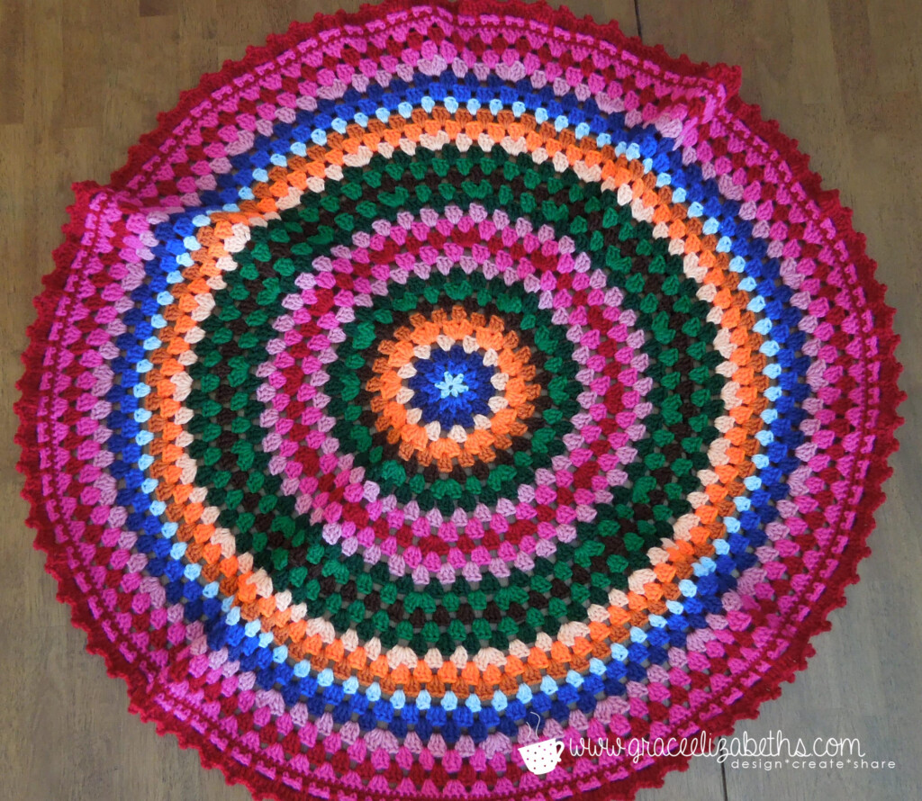 Crochet Circle Baby Blanket Grace Elizabeths - Crochet Blanket Circle Pattern
