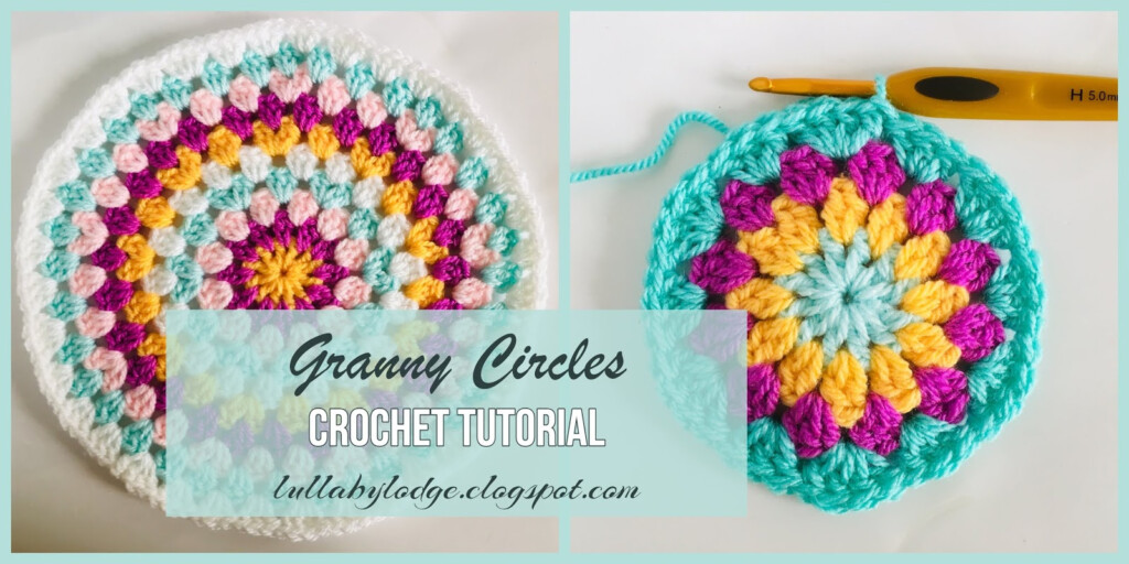 Crochet Circle Square Pattern - Circle Crochet Blanket Pattern