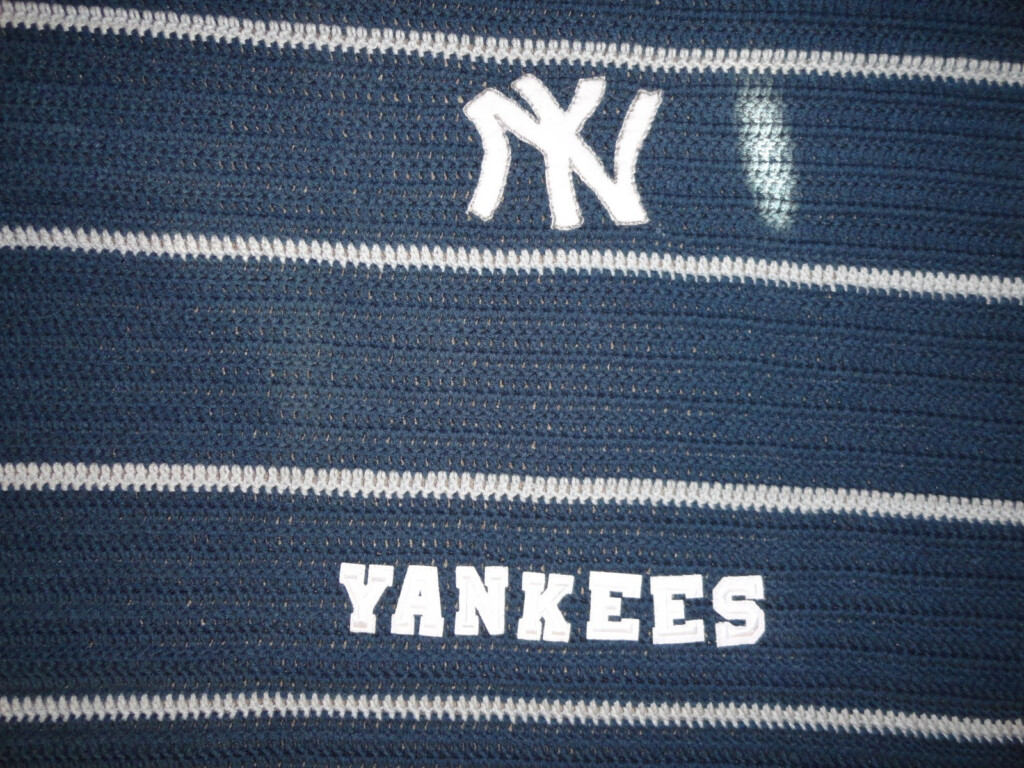 Crochet Crazy Mama Crochet Yankees Blanket - Ny Yankees Crochet Blanket Pattern