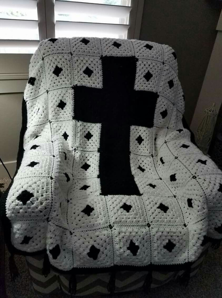 Crochet Cross Afghan Pattern Cross Stitch Patterns - Crochet Cross Stitch Blanket Pattern
