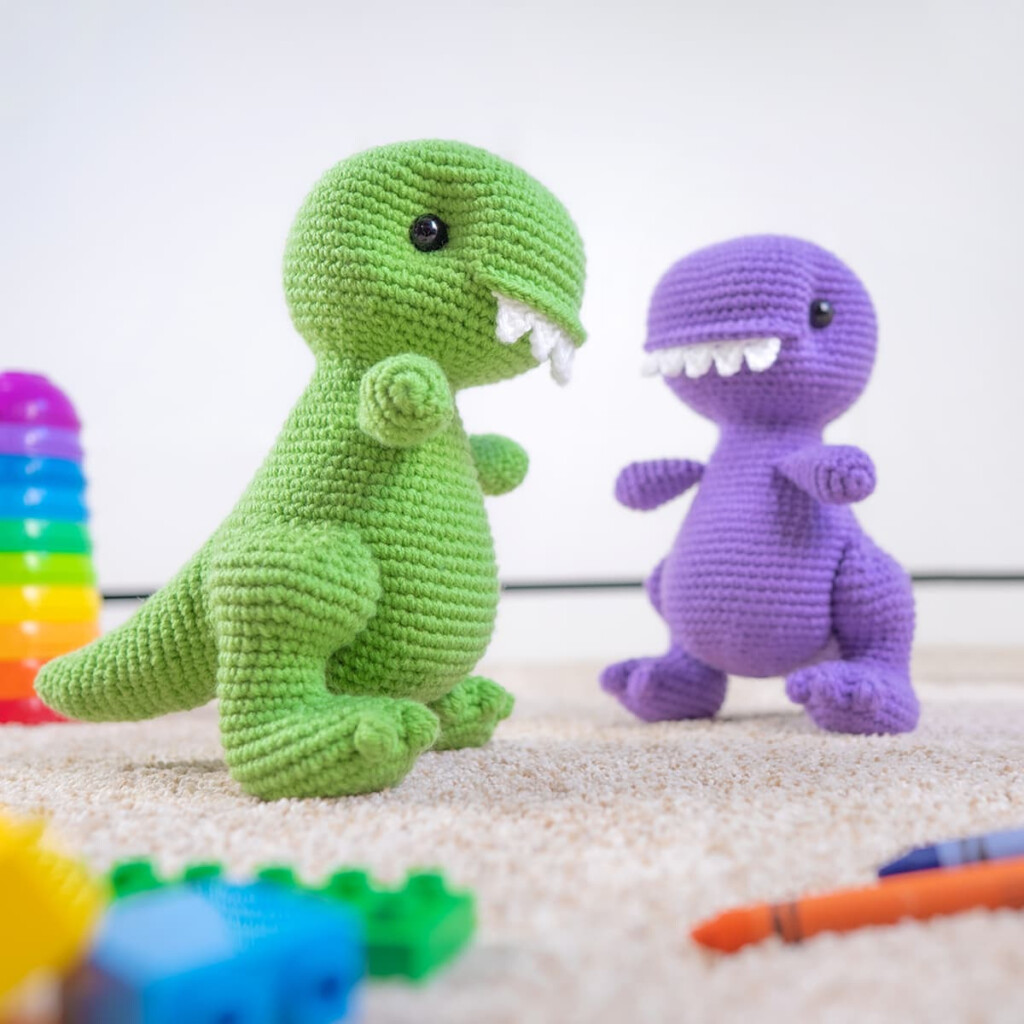 Crochet Dinosaur Free Amigurumi Pattern - Free Dinosaur Crochet Blanket Pattern