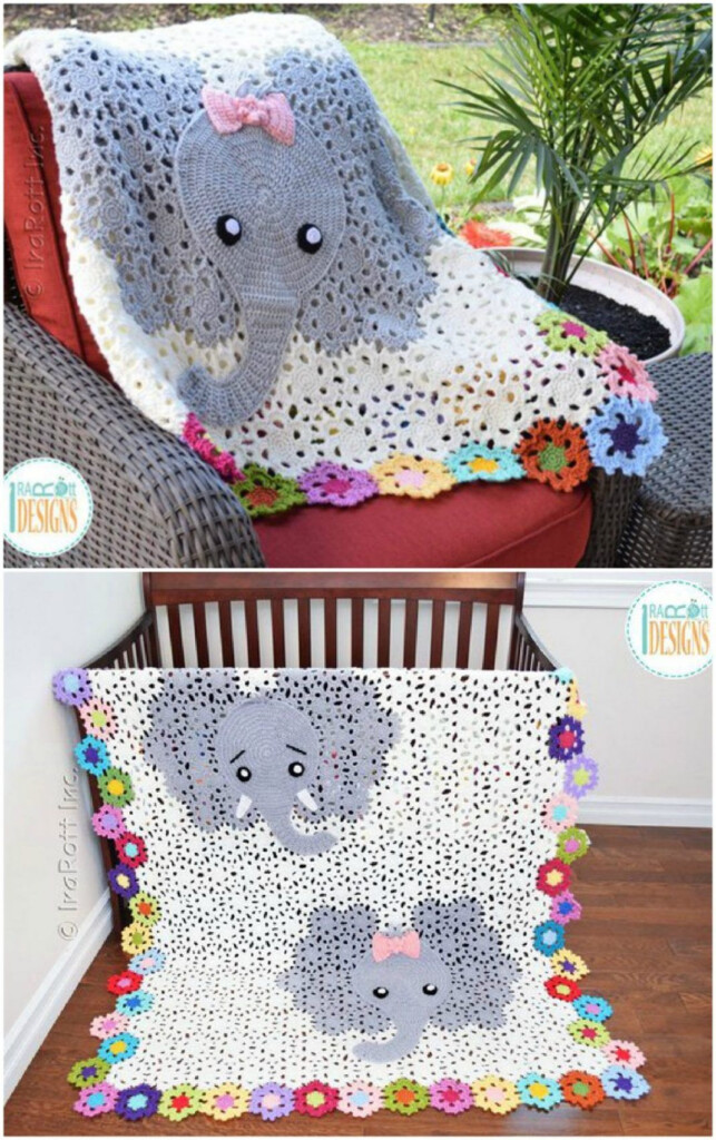 Crochet Elephant Blanket Free Pattern It s Super Soft Bulky And Sure  - Free Crochet Pattern For Elephant Blanket