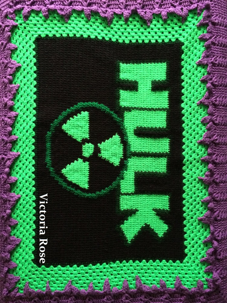 Crochet Hulk Blanket Pattern Only By VictoriaRoseShop On Etsy - Hulk Crochet Blanket Pattern