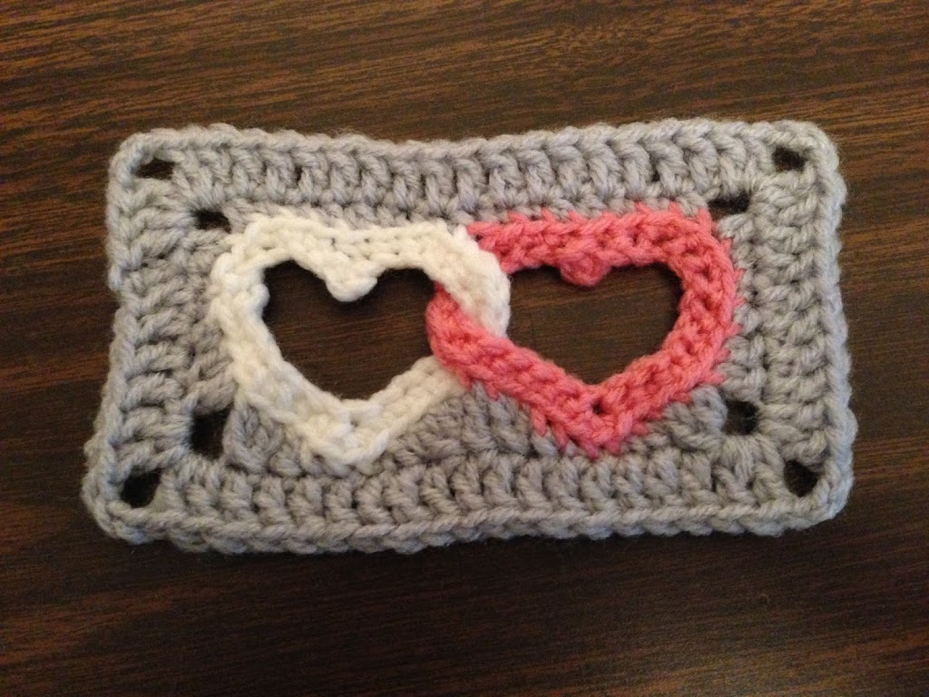 Crochet Interlocking Hearts Krazy Kabbage - Interlocking Hearts Crochet Blanket Pattern Free