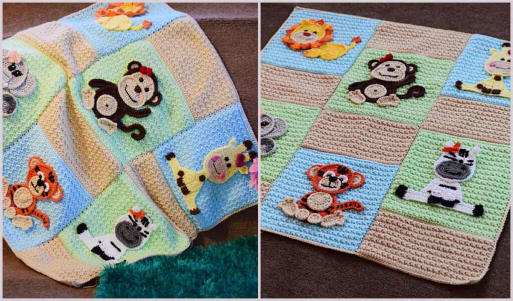 Crochet Jungle Blanket Pattern Crochet Jungle Blanket Crochet Safari  - Crochet Safari Blanket Pattern