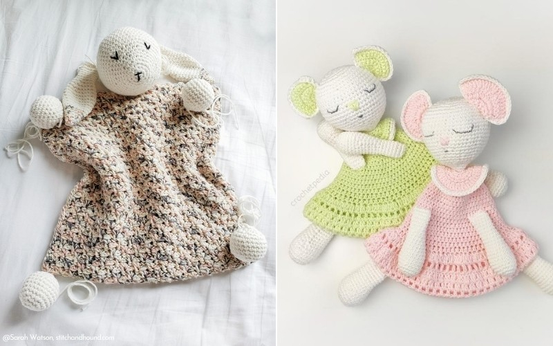 Crochet Lovey Ideas And Free Crochet Patterns - Free Crochet Pattern For Blanket Loveys