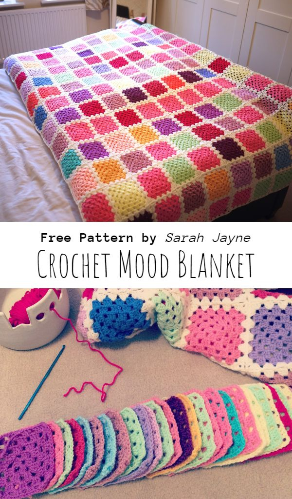 Crochet Mood Blanket - Crochet Mood Blanket Pattern