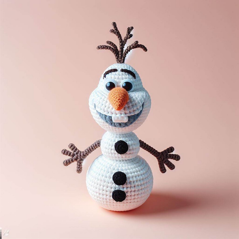 Crochet Olaf Snowman Amigurumi Idea The Amigurumi - Olaf Crochet Blanket Pattern