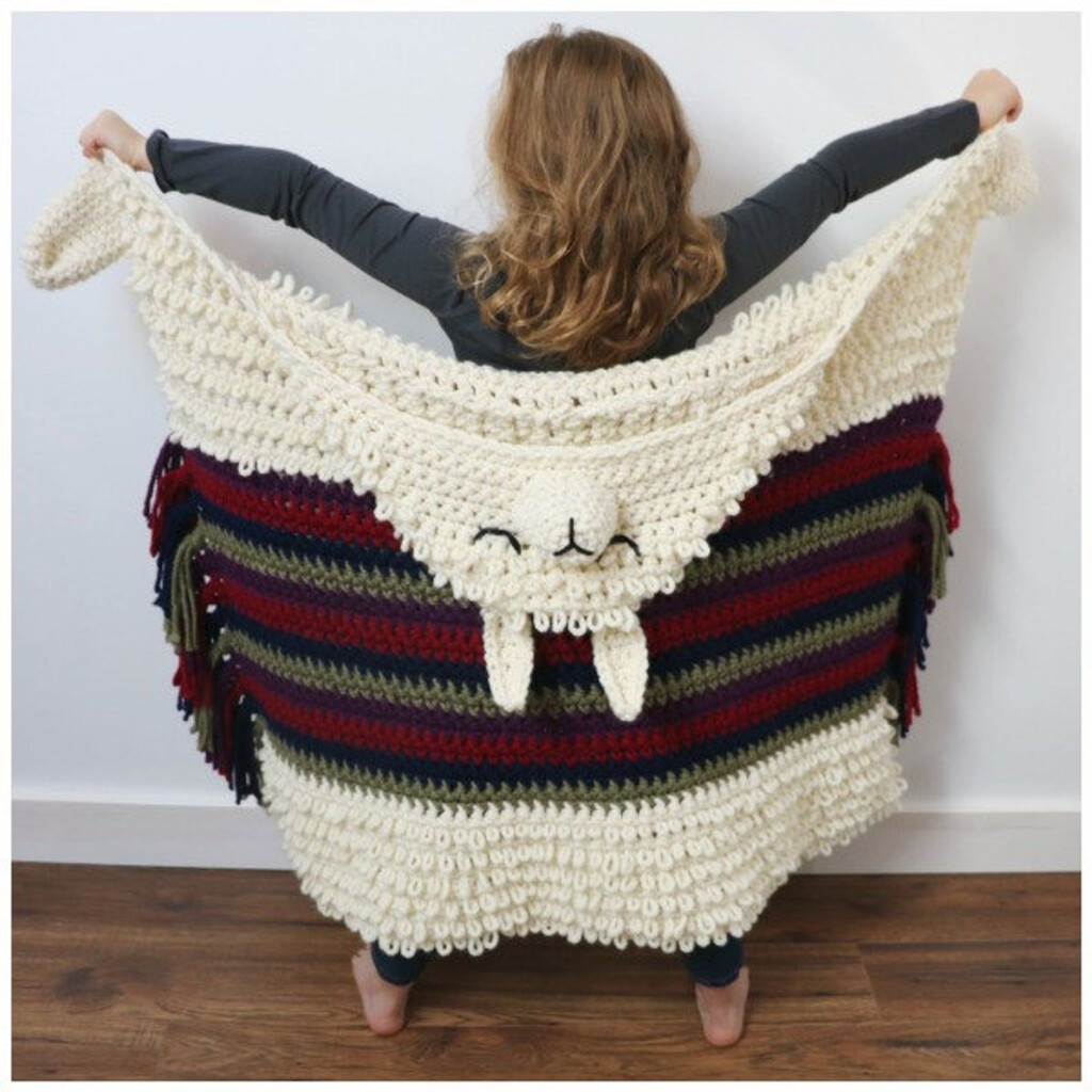 CROCHET PATTERN Alpaca My Llama Blanket Etsy  - Alpaca Crochet Blanket Pattern