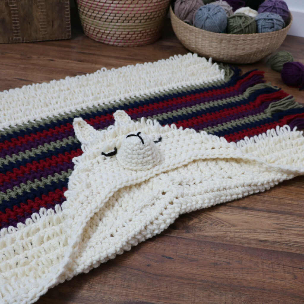 CROCHET PATTERN Alpaca My Llama Blanket Patrones Manta De Ganchillo  - Alpaca Crochet Blanket Pattern