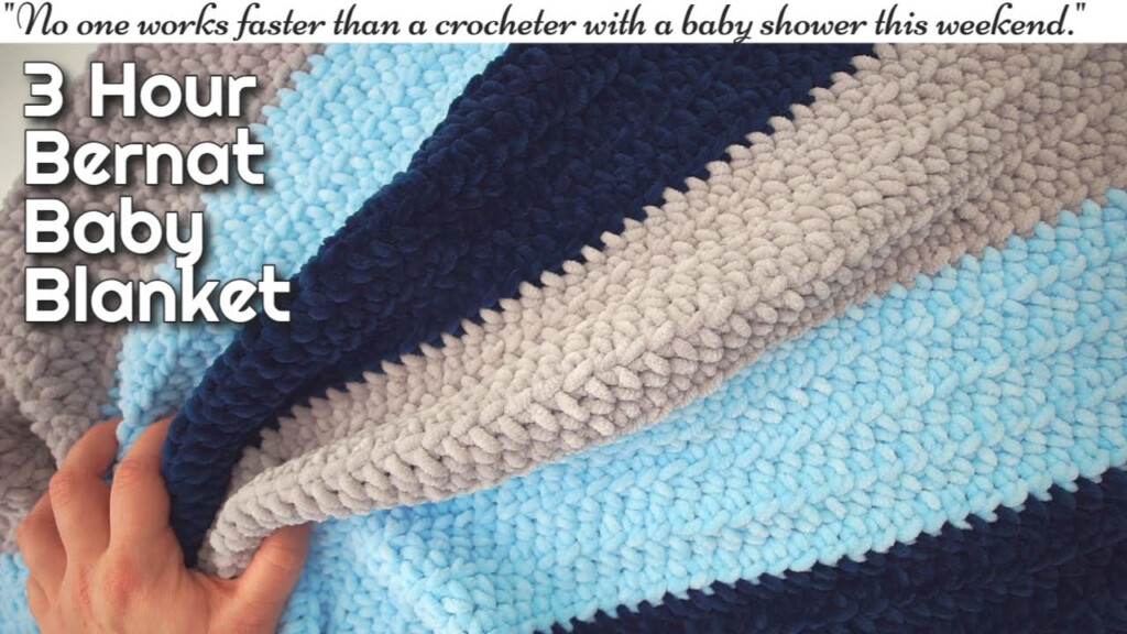 Crochet Pattern BERNAT Blanket Yarn BERNAT Baby Blanket Atelier yuwa  - Bernat Baby Blanket Crochet Pattern Free