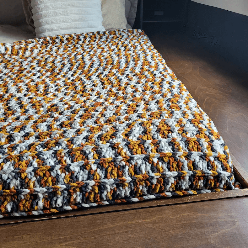 CROCHET PATTERN Blanket Crochet Pattern Crochet Chunky Blanket  - Crochet Winter Blanket Pattern