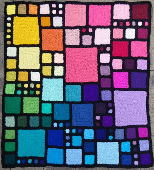 Crochet Pattern Of Colorful Blanket Babette Blanket - Babette Crochet Blanket Pattern