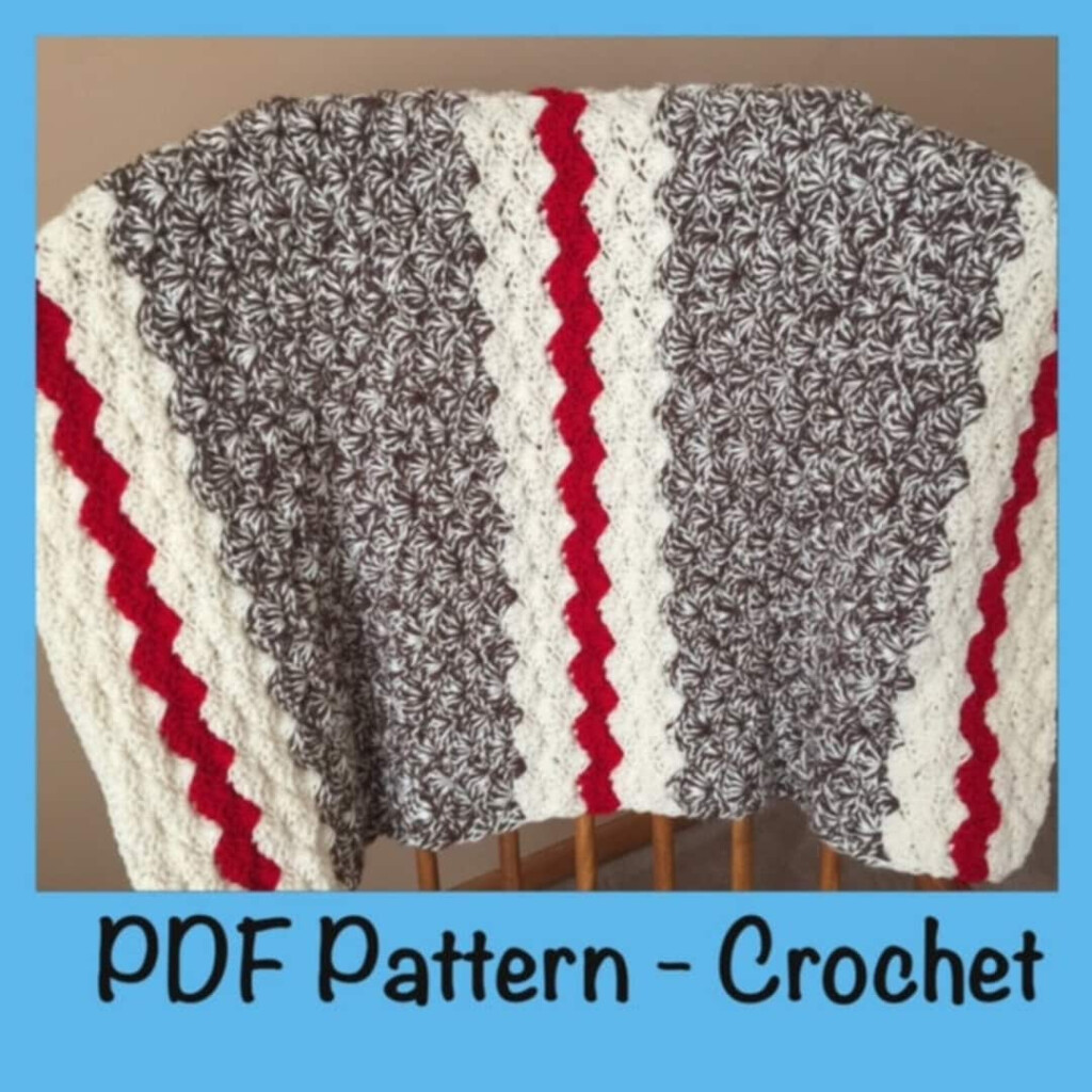 Crochet Pattern Sock Monkey Baby Blanket Sock Monkey Crochet Pattern  - Sock Monkey Blanket Crochet Pattern