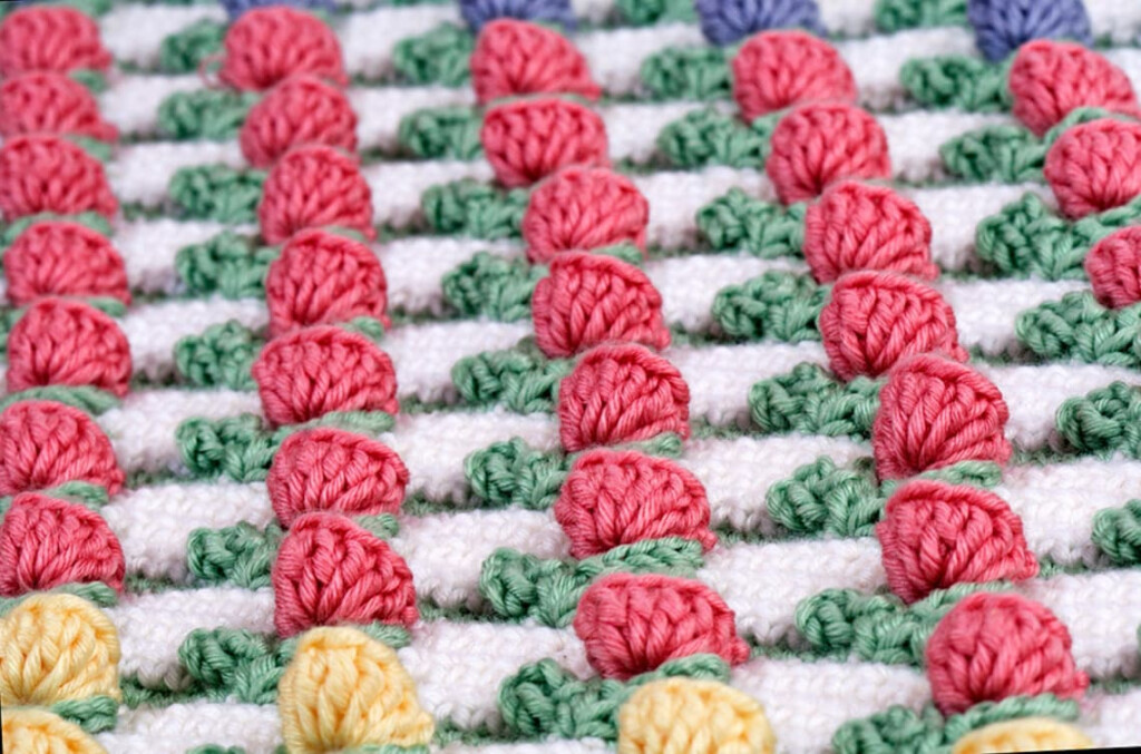 Crochet Pattern Tulip Field Baby Blanket PDF Instant Download Etsy - Tulip Crochet Blanket Pattern