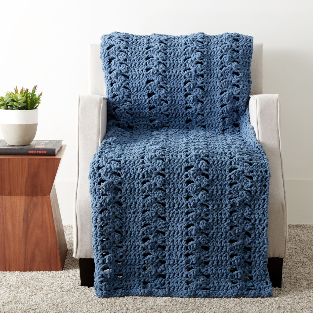 Crochet Patterns Galore Bernat Cluster Panels Blanket - Bernat Blanket Crochet Patterns Free