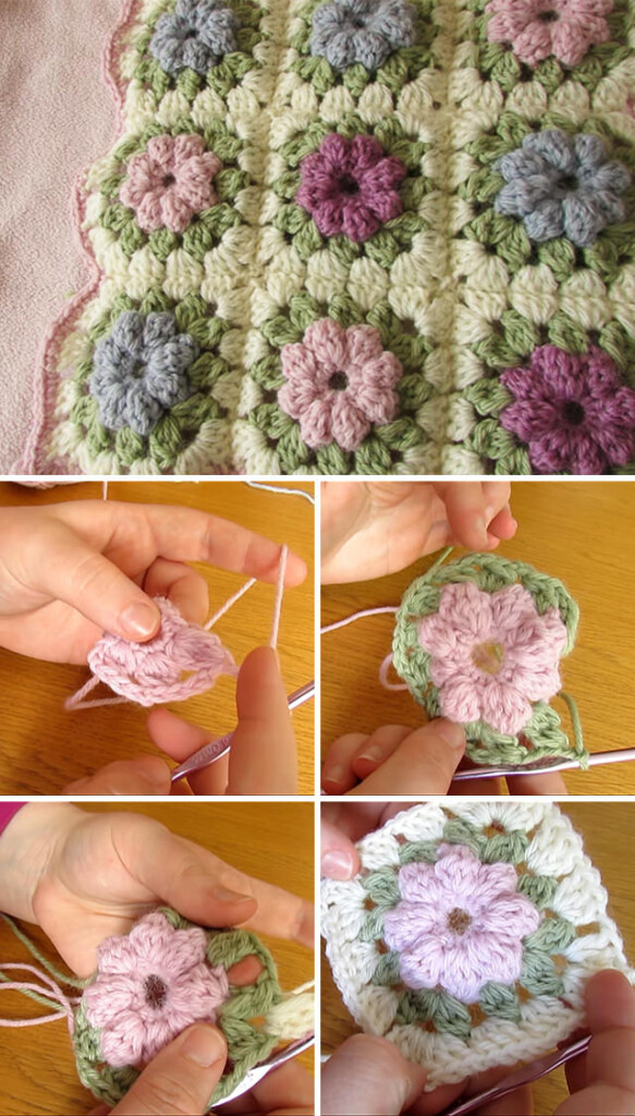 Crochet Puff Flower Blanket Free Pattern Best Flower Site - Puff Flower Crochet Blanket Pattern