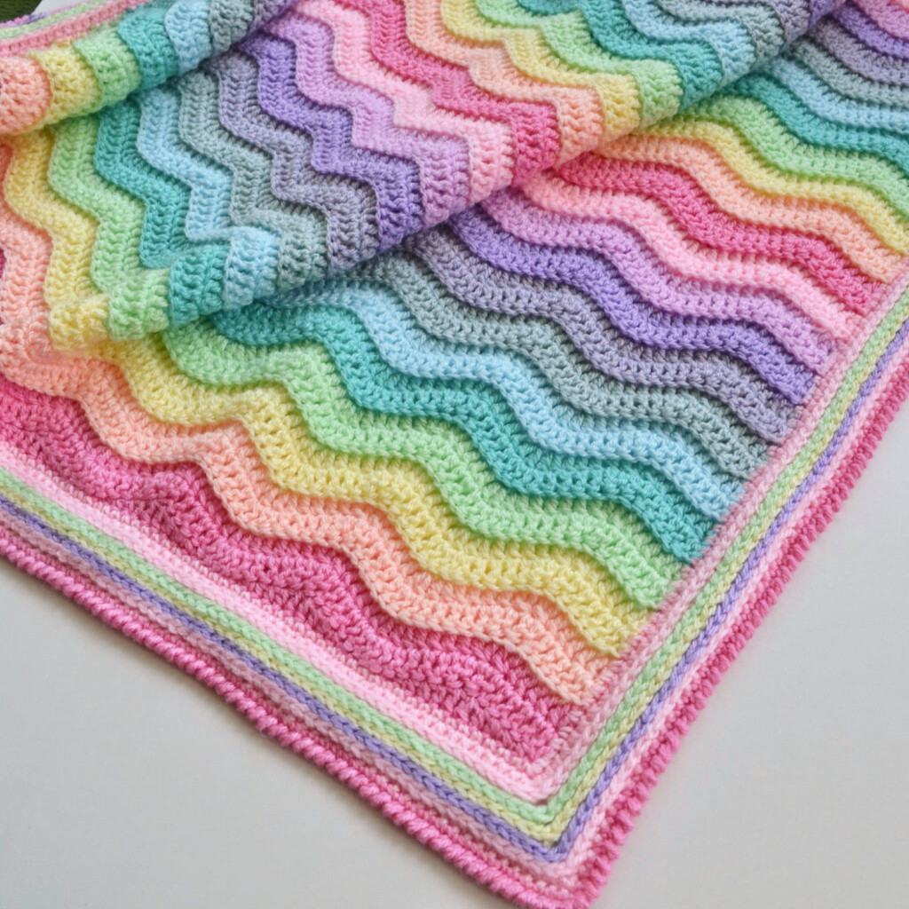 Crochet Rainbow Baby Blanket Pattern - Crochet Rainbow Blanket Pattern