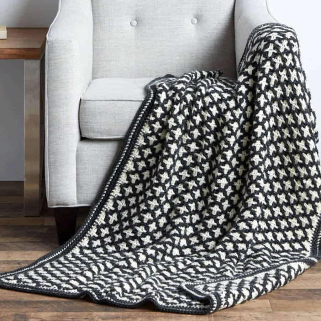 Crochet Reversible Geometric Blanket A Beautiful And Versatile Design - Free Geometric Crochet Blanket Patterns
