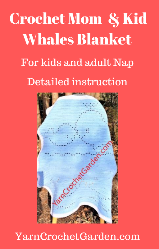 Crochet Sea Animal Blanket Crochet Pattern Whale Baby Blanket Easy  - Crochet Whale Blanket Pattern