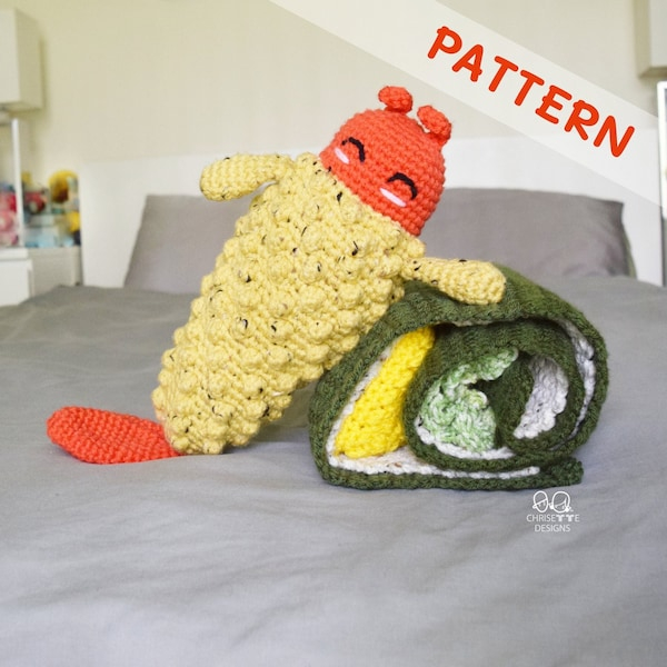 Crochet Sushi Roll Blanket Etsy - Sushi Roll Blanket Crochet Pattern