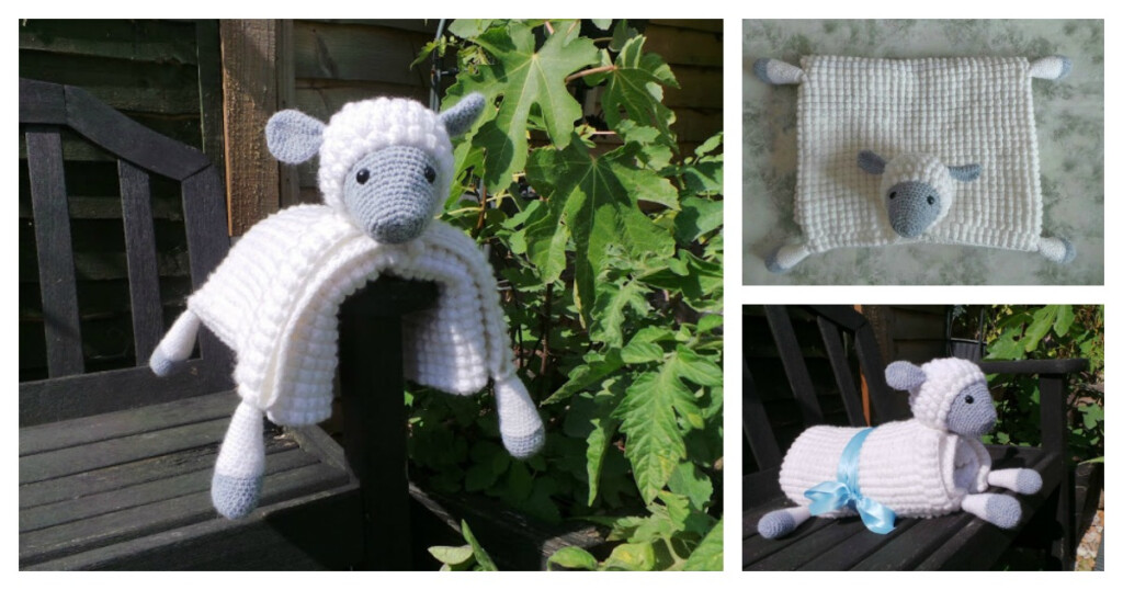 Cuddly Sheep Baby Toy Pram Blanket Free Crochet Pattern Cool Creativities - Sheep Blanket Crochet Pattern