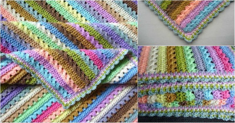 Cupcake Crochet Stripe Blanket Free Pattern Styles Idea - Cupcake Crochet Blanket Pattern