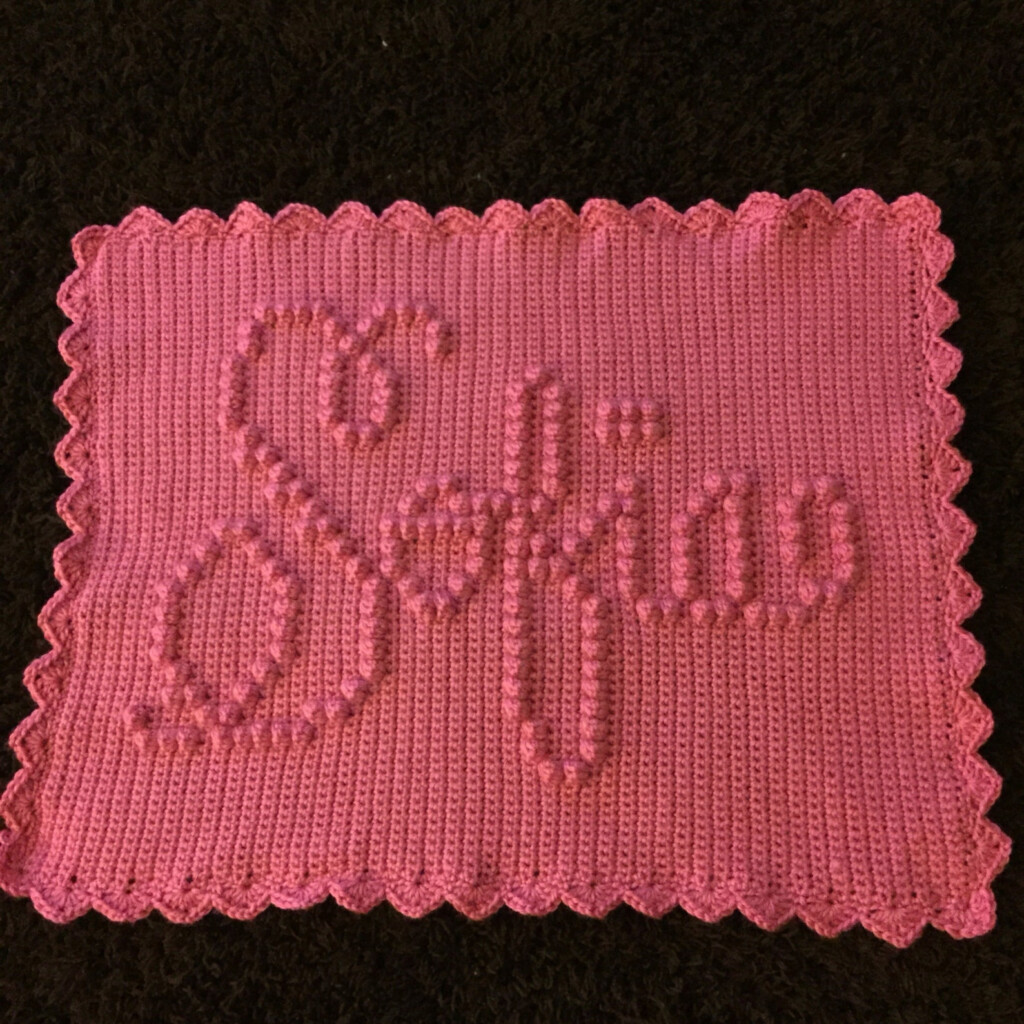 Custom Handmade Crochet Name Blankets Etsy - Crochet Name Blanket Pattern Free