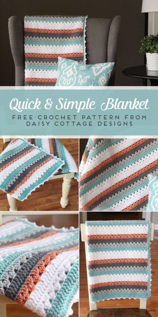 Daisy Crochet Blanket Pattern - Quick Crochet Blanket Free Pattern