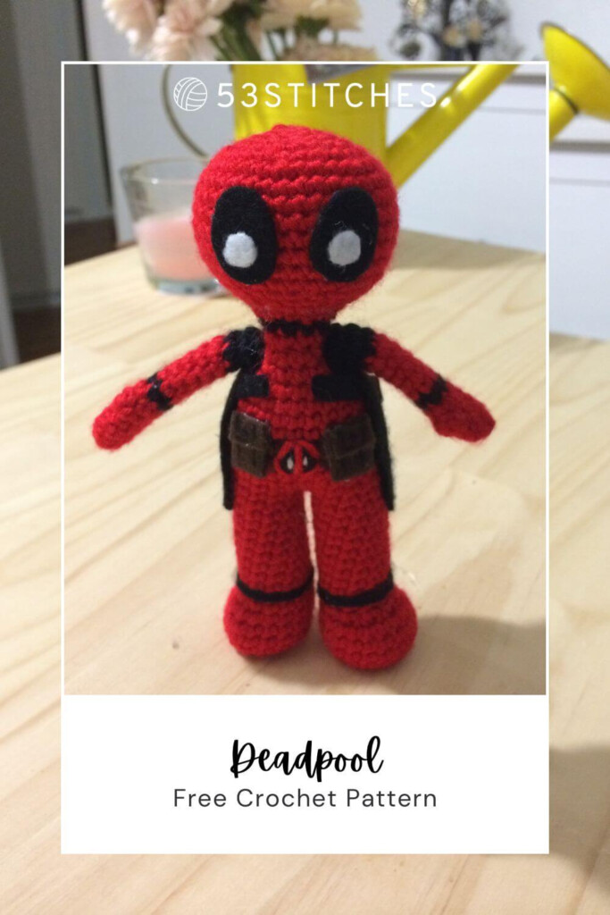 Deadpool Amigurumi Pattern Free Marvel Crochet Pattern - Marvel Crochet Blanket Pattern