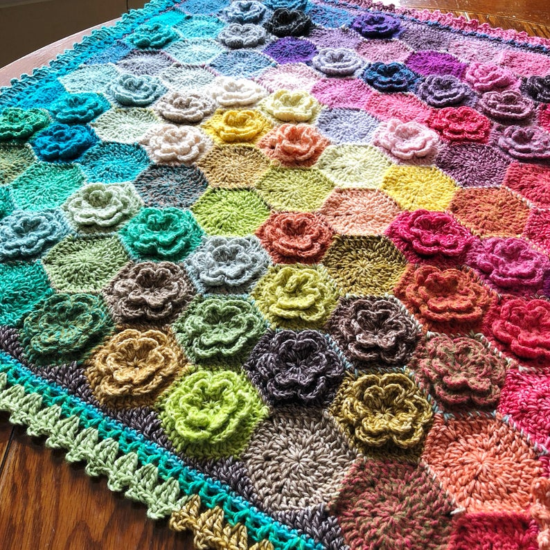 Designer Spotlight Unique And Colorful Crochet Blanket Patterns  - Colorful Crochet Blanket Pattern Free