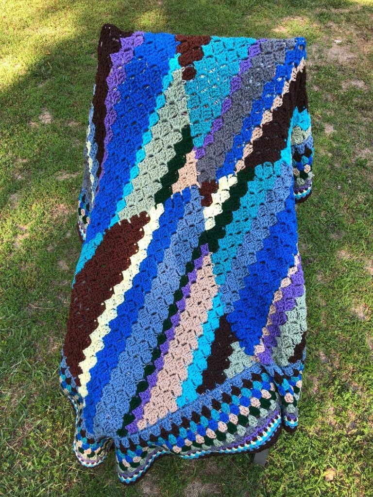 Diagonal Crochet Afghan Pattern Free Patterns - Diagonal Crochet Blanket Free Pattern