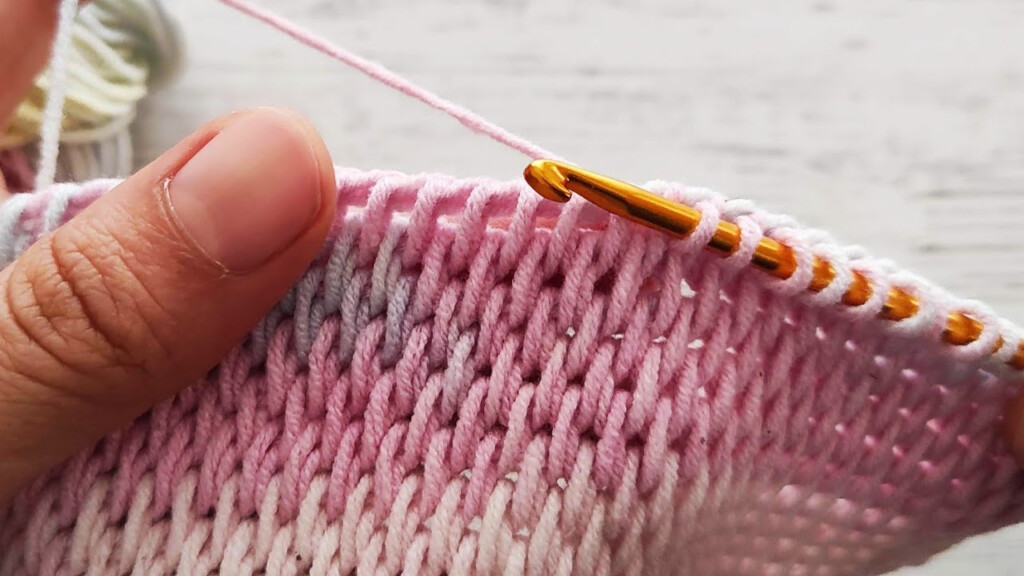 Easy And Fast Tunisian Crochet Baby Blanket Pattern For Beginners  - Tunisian Crochet Blanket Patterns