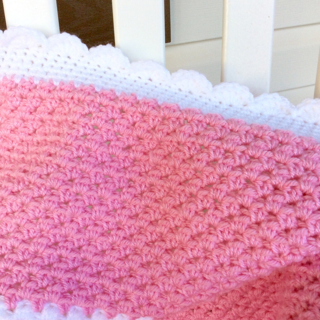 Easy Baby Blanket Crochet Pattern Beginner Or Intermediate Baby  - Easy Baby Blanket Crochet Pattern