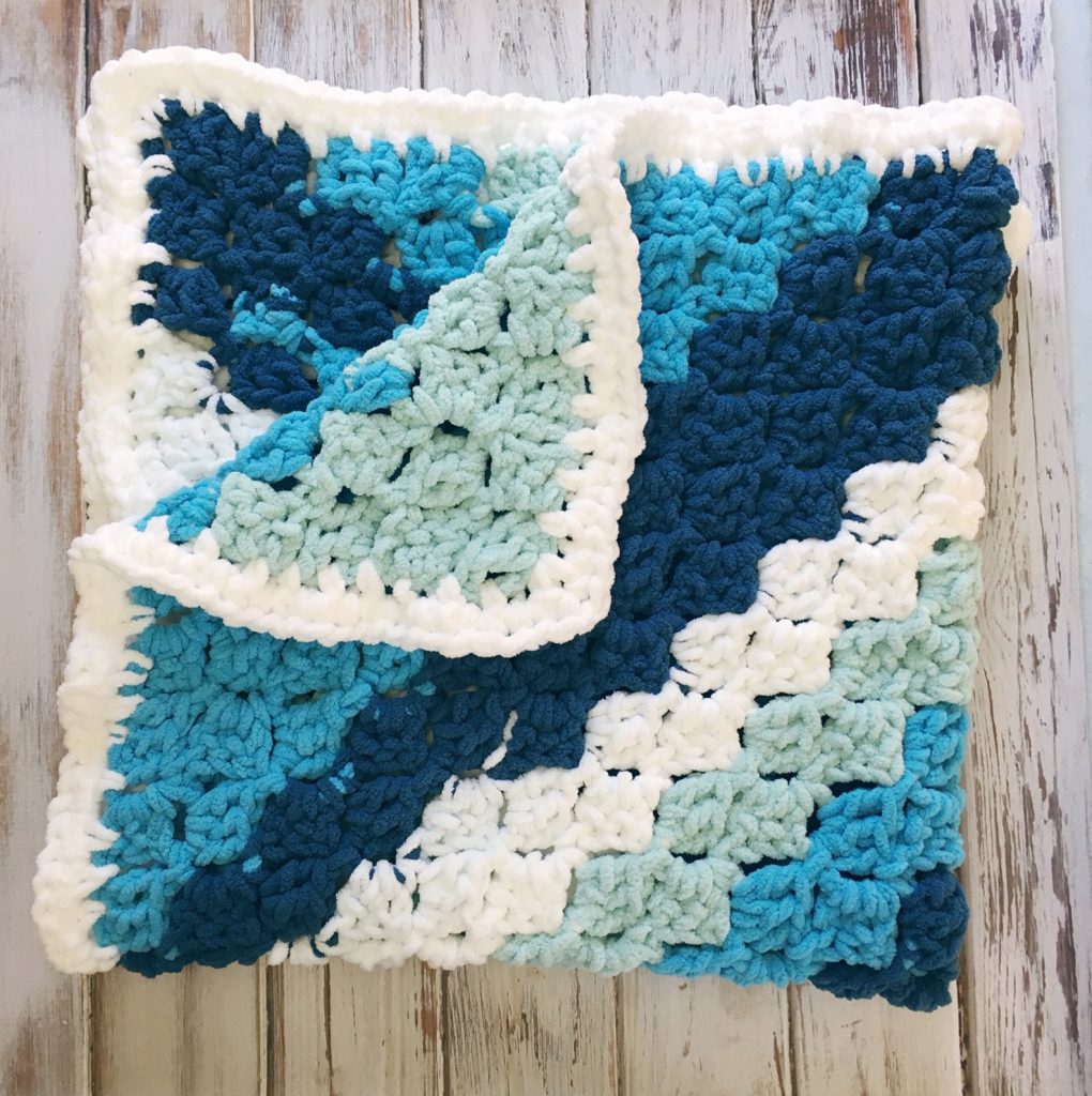 Easy C2C Striped Baby Blanket Free Crochet Pattern Love Life Yarn  - Free C2c Crochet Blanket Patterns