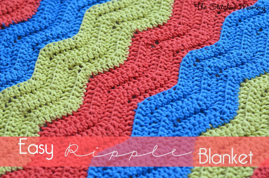 Easy Crochet Ripple Blanket Crochet Pattern Bonanza - Easy Ripple Blanket Crochet Pattern