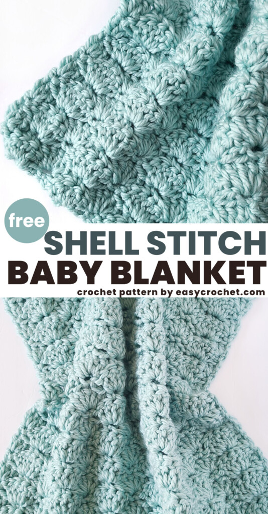 Easy Crochet Shell Stitch Baby Blanket Easy Crochet Patterns - Shell Stitch Crochet Blanket Pattern
