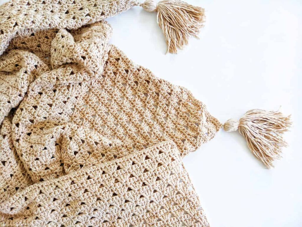 Easy Crochet Shell Stitch Baby Blanket Pattern Jewels And Jones - Crochet Shell Stitch Blanket Free Pattern