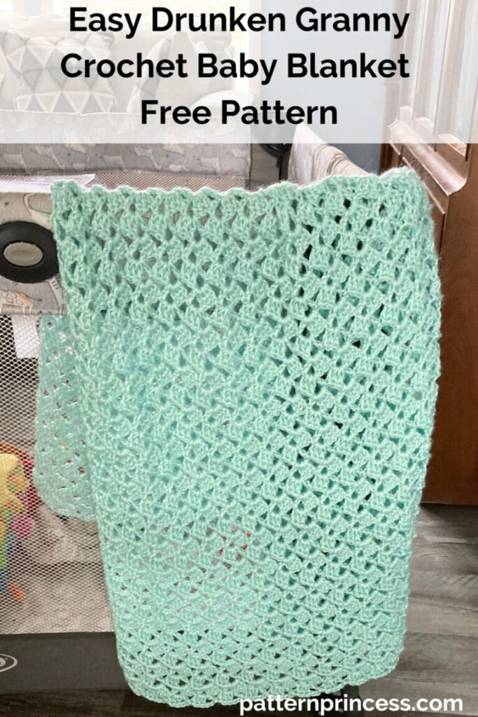 Easy Drunken Granny Crochet Baby Blanket Free Pattern Pattern Princess - Drunken Granny Stitch Crochet Blanket Pattern