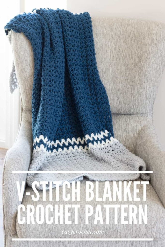 Easy V Stitch Crochet Blanket Pattern Easy Crochet Patterns - Modern Double Crochet V Stitch Blanket Pattern