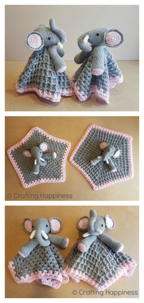 Elephant Baby Lovey Blanket Crochet Free Pattern And Paid - Free Crochet Elephant Baby Blanket Pattern
