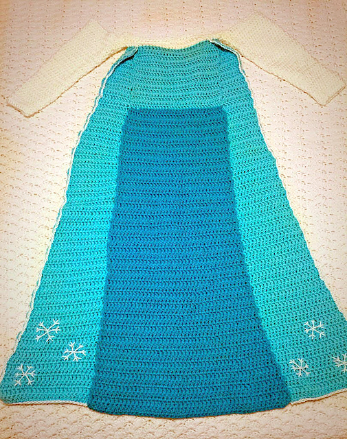 Elsa Crochet Princess Dress Blanket Pattern AmVaBe Crochet - Crochet Princess Blanket Pattern Free